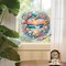 DIY Beach Diamond Art Hanging Kit for Adult,Special Shaped Rhinestone,Acrylic Diamond Art Painting Window Pendants Home Garden Wall Hanging Kits Hanging Ornament